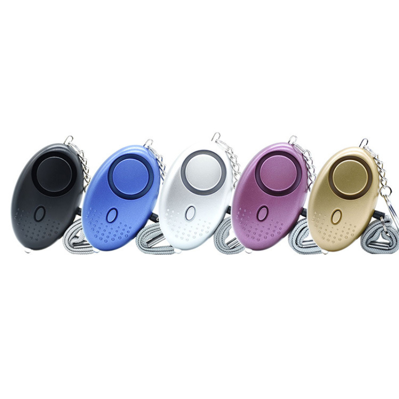 Personal Alarm Keychain - สัญญาณเตือนความปลอดภัยส่วนบุคคล 130dB พร้อมไฟ LED พวงกุญแจสําหรับกรณีฉุกเฉิน เหมาะสําหรับผู้หญิง