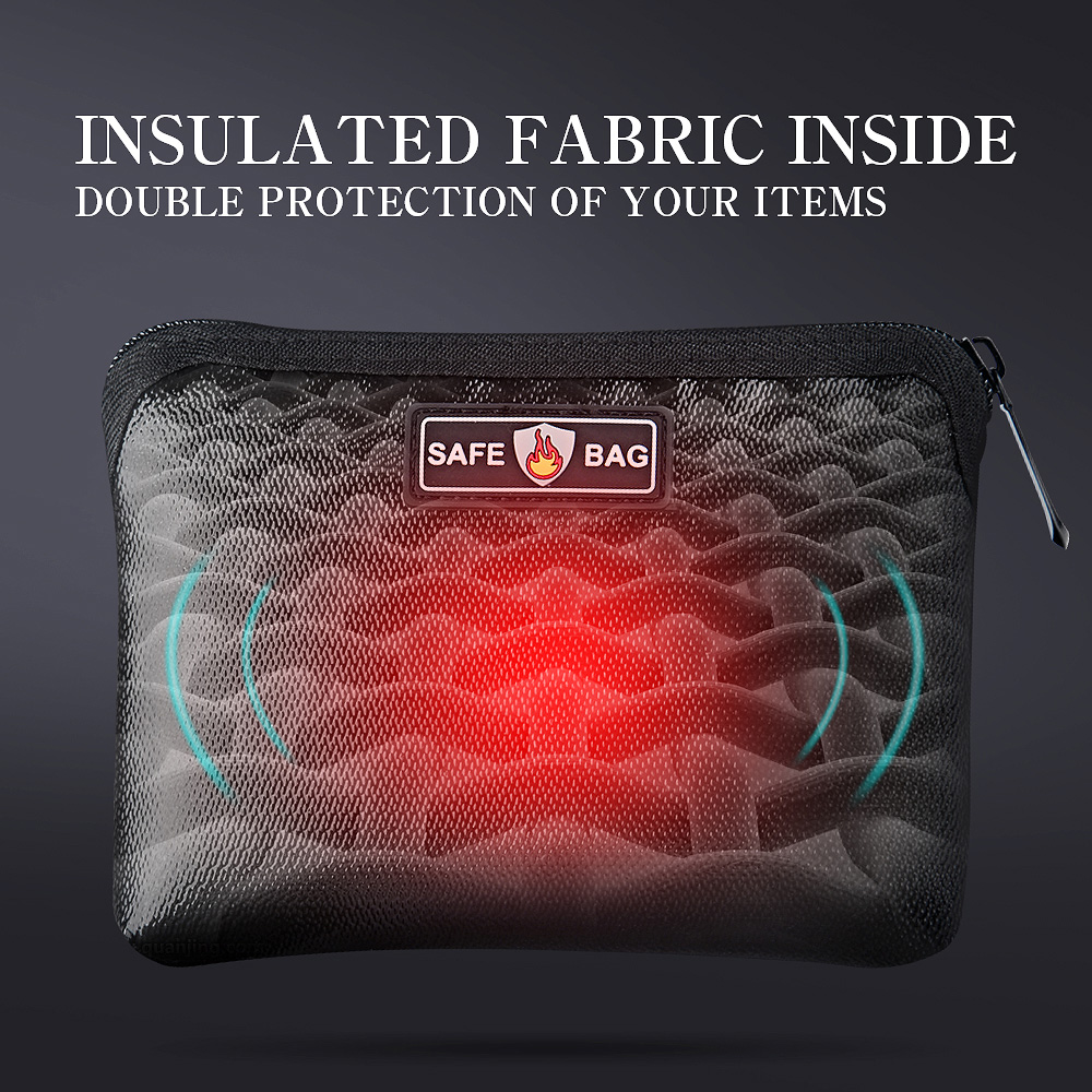 Fire Safe Document - 【ใหม่】กระเป๋าเอกสารกันน้ำทนไฟ วัสดุซิลิโคนเหลว ฉนวนกันความร้อน ทนไฟ ทนน้ำ กระเป๋าเซฟมีซิปสำหรับใส่เงินสด