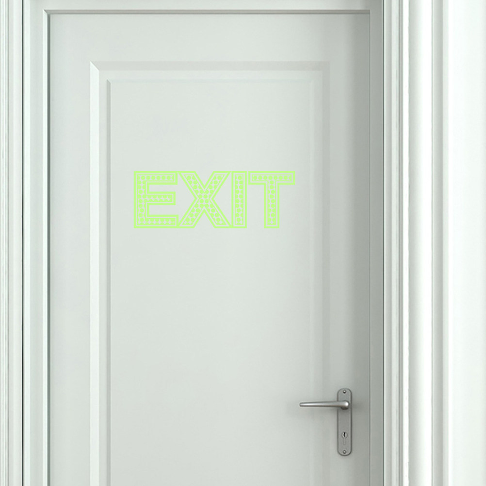 สติกเกอร์เรืองแสงกลางคืน 3 ชิ้ - Emergency Exit Sign บทวิจารณ์และราคา
