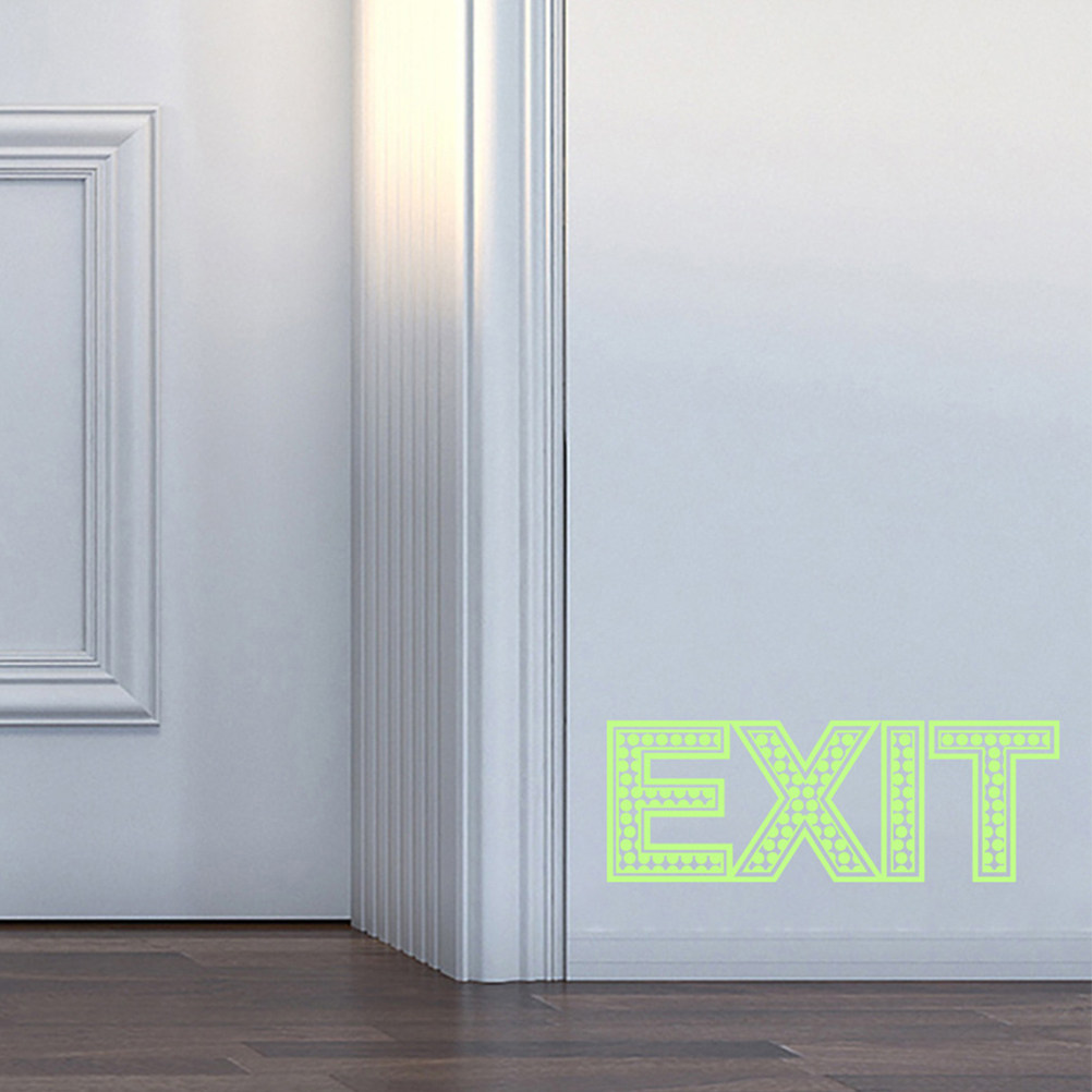 สติกเกอร์เรืองแสงกลางคืน 3 ชิ้ - Emergency Exit Sign บทวิจารณ์และราคา
