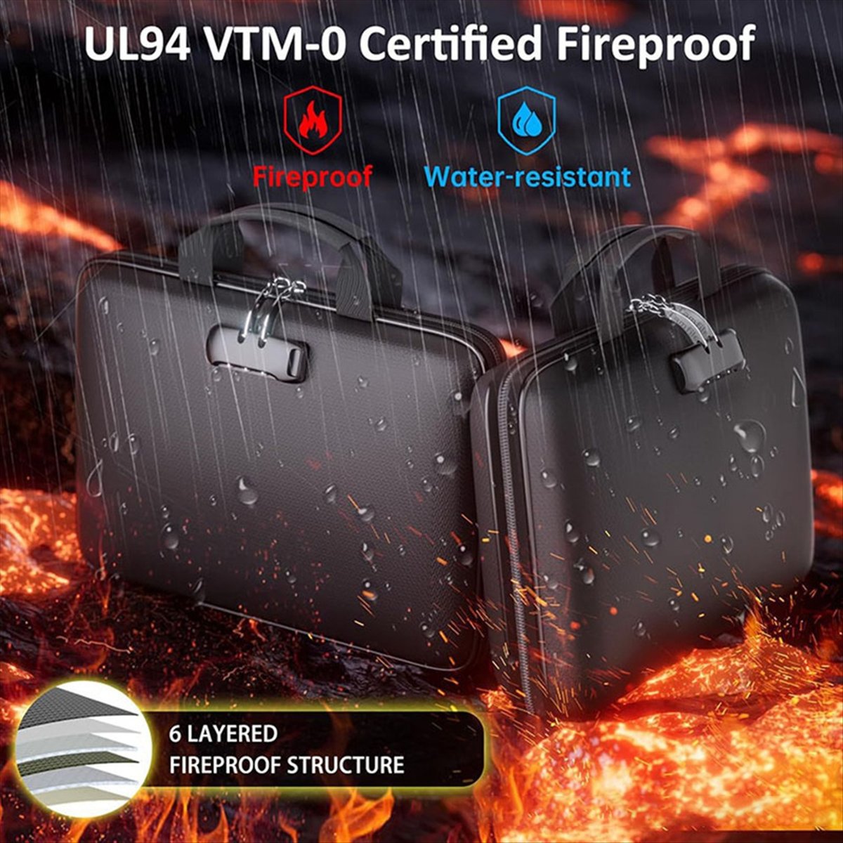 กล่องเก็บเอกสารกันไฟพร้อมกุญแจ - Fire Safe Document บทวิจารณ์และราคา